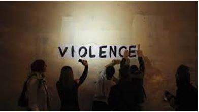 Violence - Behaviour involving physical force intended to hurt, damage, or kill someone or something.