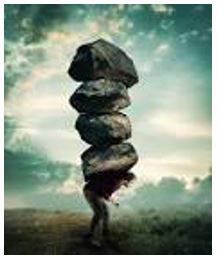 Struggling - Striving to achieve or attain something in the face of difficulty or resistance.