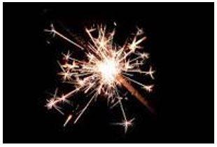 Sparked - Emit sparks of fire or electricity.