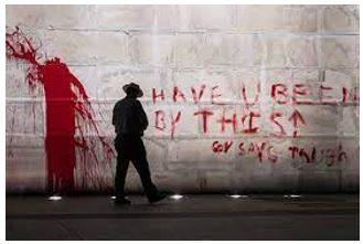 Vandalized - Deliberately destroy or damage (public or private property).