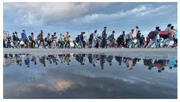 Migrant - A person who moves from one place to another, especially in order to find work or better living conditions.