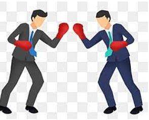 Confronted - Come face to face with (someone) with hostile or argumentative intent.