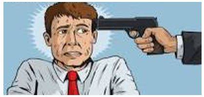 Coercive - The practice of persuading someone to do something by using force or threats.