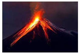 Eruption - Become active and eject lava, ash, and gases.