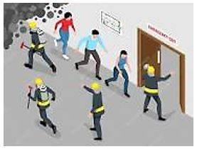 Evacuate - The act of moving people from a dangerous place to somewhere safe
