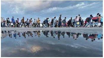 Migrant - A person who moves from one place to another, especially in order to find work or better living conditions.