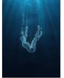 Sinking - Go down below the surface of something, especially of a liquid; become submerged.