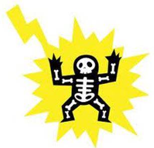 Struck - Hit forcibly and deliberately with one's hand or a weapon or other implement.