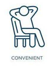 Convenient - The quality of being easy, useful or suit able for somebody.
