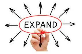 Expansion - To become or to make something bigger.