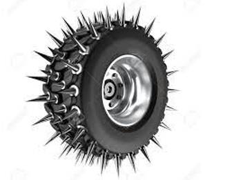 Spike - Impale on or pierce with a sharp point.