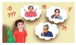 Expressed - to show something such as a feeling or an opinion by words or actions