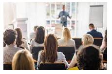 Attend - Be present at (an event, meeting, or function).
