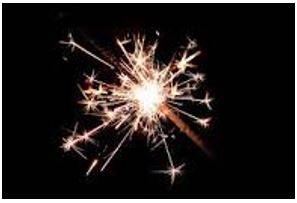 Sparked - Emit sparks of fire or electricity.