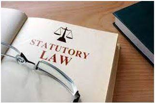Statutory - Required, permitted, or enacted by statute.