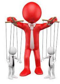 Dominated - Having power and influence over others.