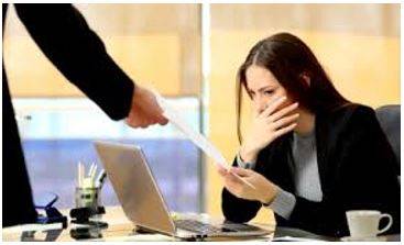 Sacking - An act of dismissing someone from employment.
