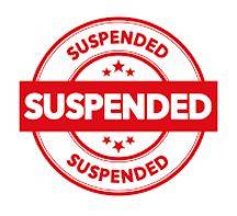 Suspension - Imposed by a judge or court but not enforced as long as no further offence is committed within a specified period.