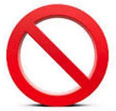 Prohibit - The action of forbidding something, especially by law.