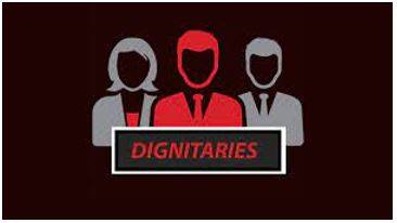 Dignitaries - A person considered to be important because of high rank or office.