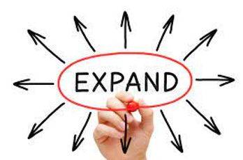 Expansion - To become or to make something bigger.