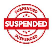 Suspends - Imposed by a judge or court but not enforced as long as no further offence is committed within a specified period.