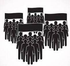 Faction - A small organized dissenting group within a larger one, especially in politics.