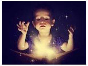 Invoked - Call on (a deity or spirit) in prayer, as a witness, or for inspiration.