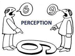 Perception - The ability to see, hear, or become aware of something through the senses.