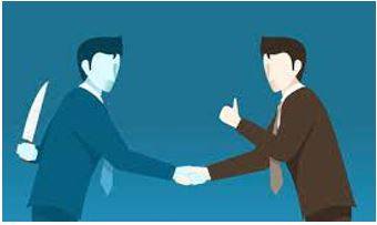 Betraying - Expose (one's country, a group, or a person) to danger by treacherously giving information to an enemy.