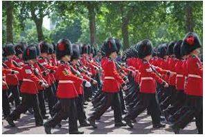March - Walk in a military manner with a regular measured tread.