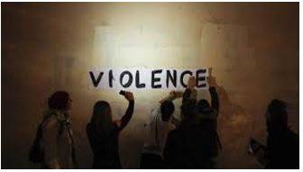 Violence - Behaviour involving physical force intended to hurt, damage, or kill someone or something.