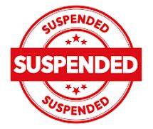 Suspended - Imposed by a judge or court but not enforced as long as no further offence is committed within a specified period.