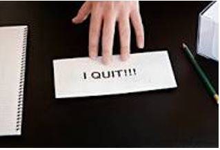 Resignation - Leave a job or office.