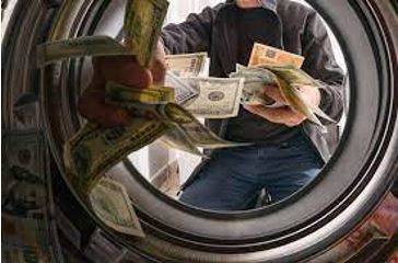 Laundering - Conceal the origins of (money obtained illegally)
