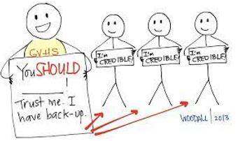 Credibility - Convincing.