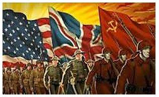 Allies - A state formally cooperating with another for a military or other purpose.