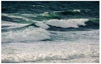 Surging - Increase suddenly and powerfully.