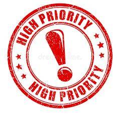 Prioritized - Designate or treat (something) as being very or most important.