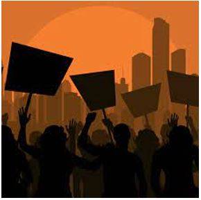 Protest - A statement or action expressing disapproval of or objection to something.