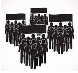 Faction - A small organized dissenting group within a larger one, especially in politics.