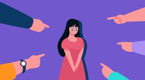Harassing - Aggressive pressure or intimidation.