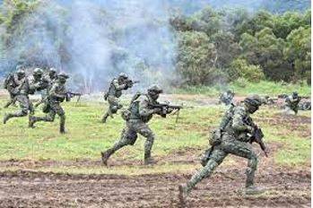 Invading - An instance of invading a country or region with an armed force.