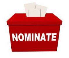 Nomination - Propose or formally enter as a candidate for election or for an honour or award.