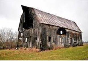 Dilapidated - (of a building or object) In a state of disrepair or ruin as a result of age or neglect.