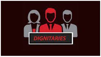 Dignitaries - A person considered to be important because of high rank or office.