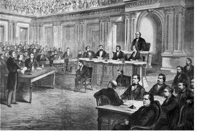 Impeachment - An act of calling into question the integrity or validity of something.