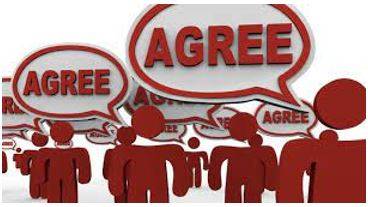 Consensus - Agreement among a group of people.