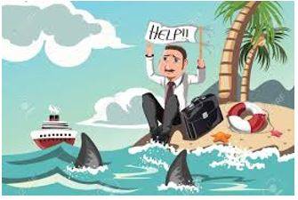 Stranded - Unable to leave somewhere because of a problem such as not having any transport or money.