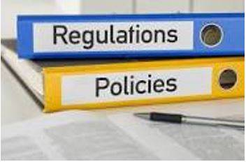 Regulations - A rule or directive made and maintained by an authority.